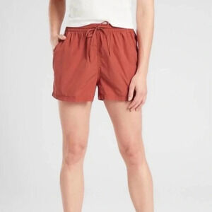 Athleta Expedition Shorts Nylon Etruscan Red Outdoor Hiking Size 8‎
